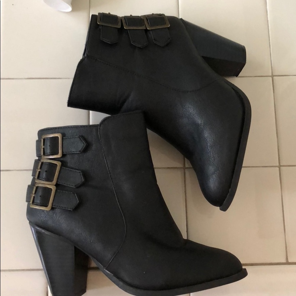 Black booties